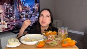 МУКБАНГ | НЬОККИ С КРЕВЕТКАМИ | 🍤