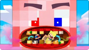 🦷МЫ СТАЛИ МАЛЕНЬКИЕ и ВЫЛЕЧИЛИ УЖАСНЫЕ ЗУБЫ ЛЕСКИ в МАЙНКРАФТ! НУБИК