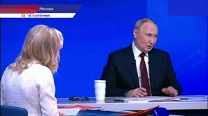 Больше 70 вопросов задали журналисты главе государства во время «Итогов года с Владимиром Путиным»