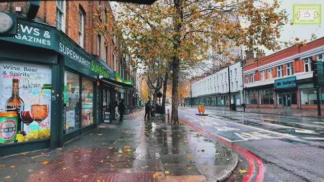 🇬🇧 Прогулка по Лондону под дождем ☔️ Зимняя дождливая атмосфера!