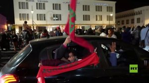 احتفالات في الرباط عقب فوز المنتخب المغربي بكأس العرب 2025