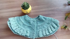 Кокетка для детского жакета