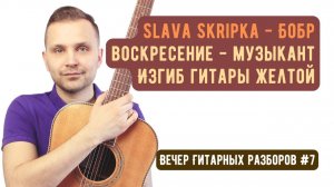 Вечер гитарных разборов №7: как играть на гитаре Бобр, Никольский - Музыкант, Изгиб гитары желтой