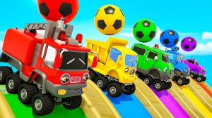 Детские мультики - Мультфильмы про машинки - Мультики с песенками для малышей и детей