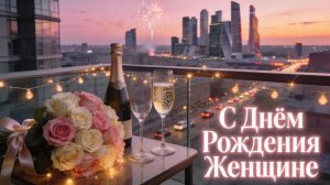 Нежное поздравление с днём рождения женщине! Красивая музыкальная открытка вместо тысячи слов