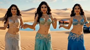 Самые горячие исполнительницы танца живота в пустыне.