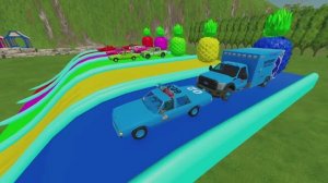 МУЛЬТИКИ ПРО МАШИНКИ: синие огни в пути — полицейская машина на улице