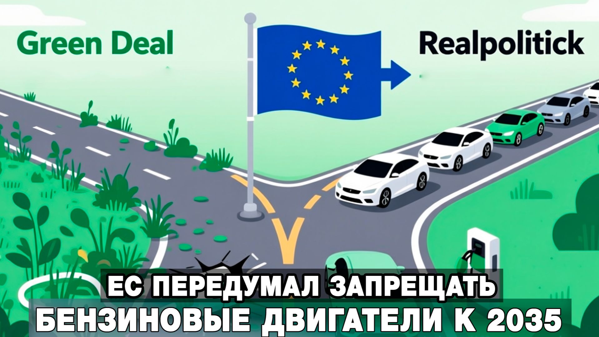 ЕС передумал запрещать бензиновые двигатели к 2035 смотреть онлайн