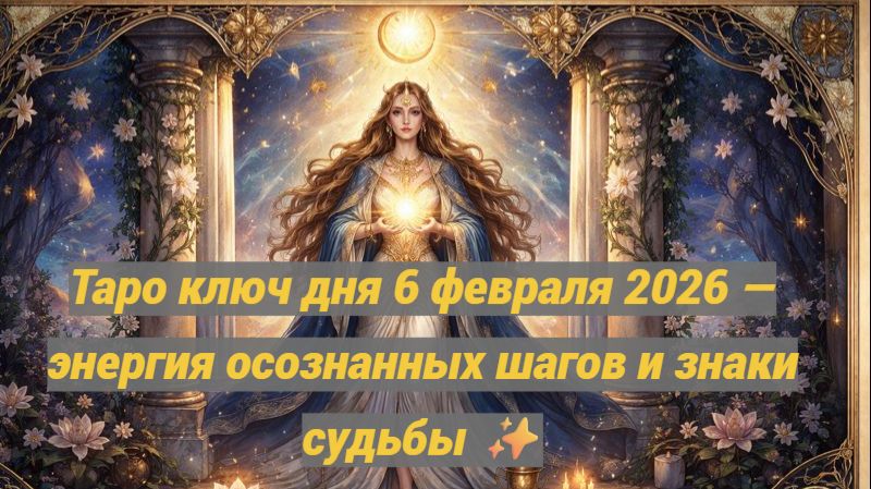 Таро ключ дня 6 февраля 2026 — энергия осознанных шагов и знаки судьбы ✨ смотреть онлайн