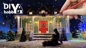 Праздничный DIY: новогодний домик с подсветкой своими руками
