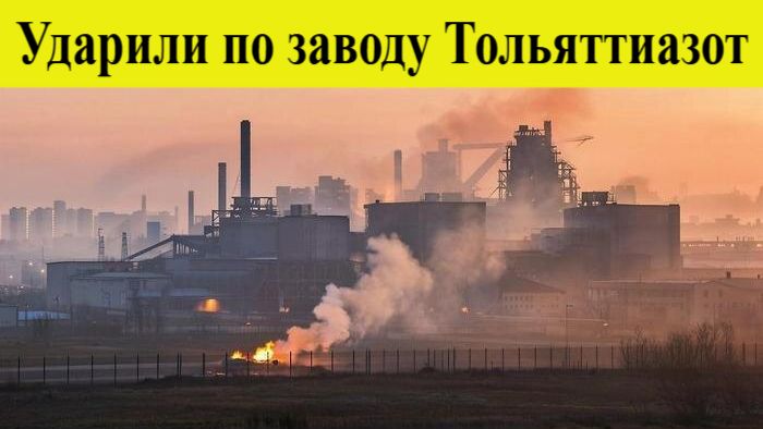 Тольятти атакован БПЛА. ВСУ ударили дронами по заводу «Тольяттиазот» в Самарской области  19.12.2025 смотреть онлайн