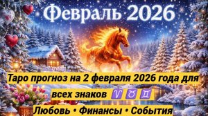 Таро прогноз на 2 февраля 2026 года для всех знаков ♈♉♊ Любовь • Финансы • События