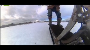 Гусеница 500 мм в тяжёлом снегу 40-50 см