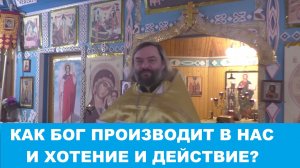 Как Бог производит в нас и хотение и действие? Священник Валерий Сосковец