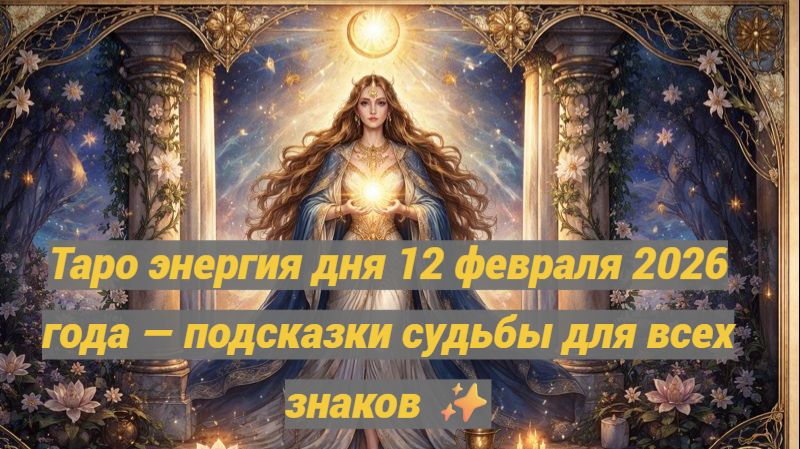 Таро энергия дня 12 февраля 2026 года — подсказки судьбы для всех знаков ✨ смотреть онлайн