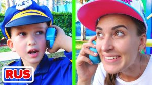 Влад и Ники играют в прятки с игрушками на детской площадке для детей!