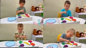 РАЗНОЦВЕТНАЯ ИГРА у самых маленьких детей