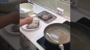 How to fry small fish 🎏