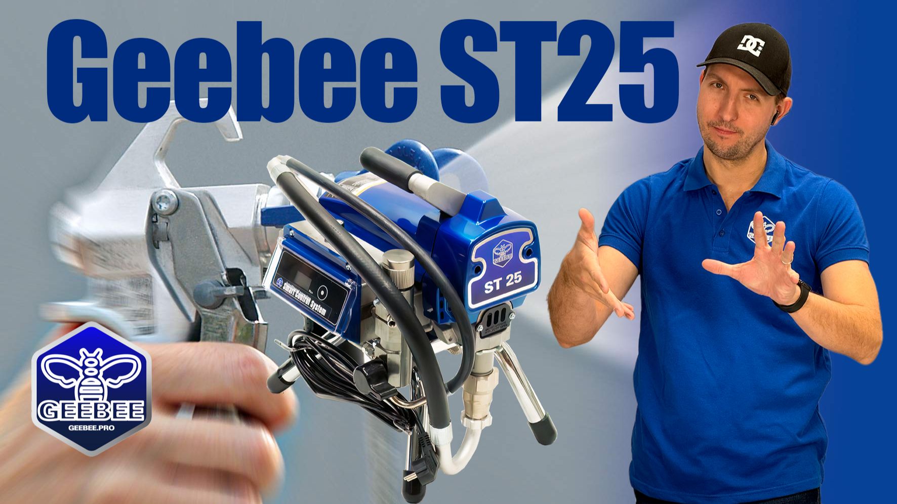 Обзор аппарата безвоздушного распыления ST25 от бренда GEEBEE смотреть онлайн