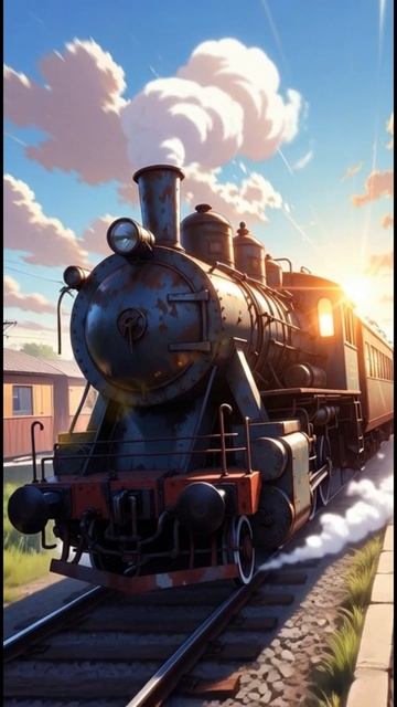 RAILROAD LOCOMOTIVE ANIME_PUNK... #train