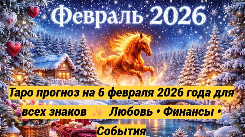 Таро прогноз на 6 февраля 2026 года для всех знаков ✨ Любовь • Финансы • События смотреть онлайн