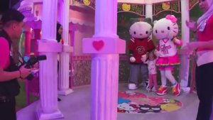ЛАЙК НАСТЯ в гостях у Hello Kitty Влог на детской площадке Дом Китти