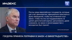 Госдума приняла поправки в закон «О виноградарстве»