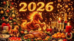 🔥🐎 Новогодний стол 2026: Огненная Лошадь — яркие блюда, удача и изобилие 🎇🥂