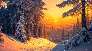 ОЧЕНЬ КРАСИВАЯ УСПОКАИВАЮЩАЯ МУЗЫКА ДЛЯ СНА 🎵 РАССЛАБЛЯЮЩАЯ МУЗЫКА ДЛЯ ДУШИ НА ЗАКАТЕ В ЗИМНЕМ ЛЕСУ