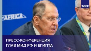 Пресс-конференция глав МИД РФ и Египта