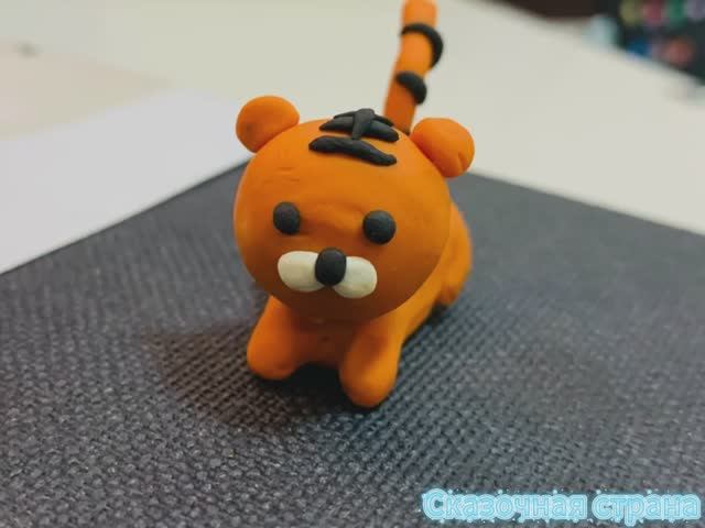 Лепим тигра из пластилина🎉✨|Детские мультики| Мультики для детей😊 смотреть онлайн