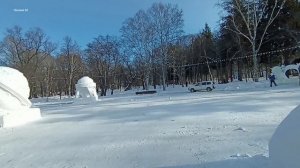 Прогулялась по парку с новой вышитой лошадкой.mp4