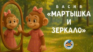 Мартышка и зеркало | Басня для детей | Басни Крылова