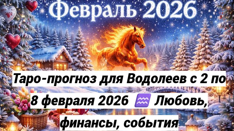 Таро-прогноз для Водолеев с 2 по 8 февраля 2026 ♒ Любовь, финансы, события смотреть онлайн