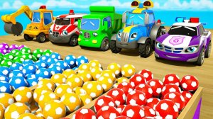 Мультики для детей Песня Хампти-Дампти Бей по футбольному мячу Мультики про машинки Детские песенки