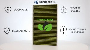 NORDFIL Twin Bio - Салонные антибактериальные противоаллергенные фильтры