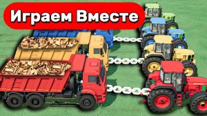 МУЛЬТИКИ ДЛЯ ДЕТЕЙ ПРО РАЗНОЦВЕТНЫЕ МАШИНКИ И ТРАКТОРЫ НА ФЕРМА 🚛 ГОНКИ МАШИНОК НА ФЕРМЕ