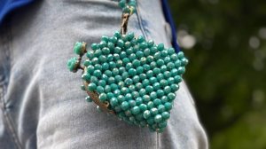 Мк сумка-кошелек из бусин часть 2. Mk bead purse bag. Part 2