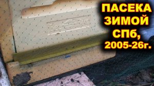 Пасека зимой, СПб, 2005-26г. Последние работы в сезоне.