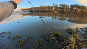 рыбалка на окуневом месте, начало зимы