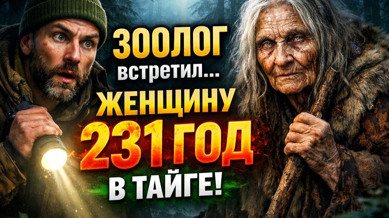 ЗООЛОГ встретил ЖЕНЩИНУ ВОЗРАСТОМ 231 ГОД в глухой тайге в 1985 и переночевал с ней. Ужасы. Мистика смотреть онлайн