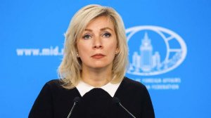 Захарова отреагировала на пролет дрона с российским флагом над Киевом