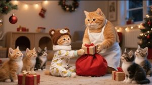 Рыжий котенок не ценил своих подарков, до тех пор, пока мама кошка не спрятала их