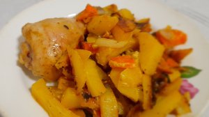 Голени с картошкой в духовке
