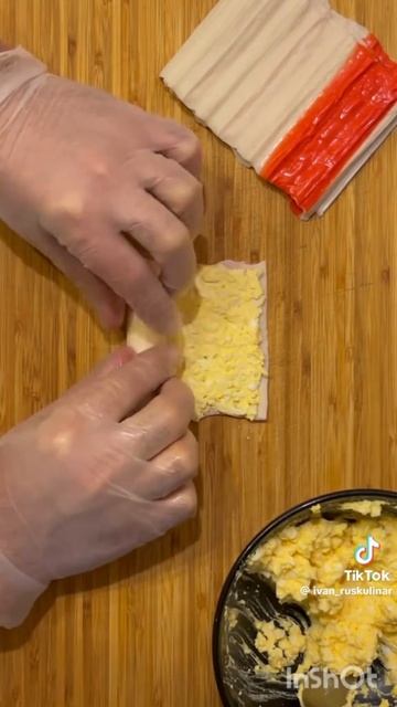 Закуска из крабовых палочек. Рецептик из тик ток смотреть онлайн