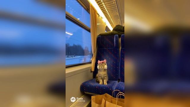 Смешные видео с котами №1 #коты #ии #sora2 #ai