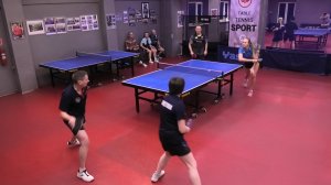 Сергеев/Ланцетова (1164) - Мешков/Файтельсон (945) 14.12 Парный турнир по настольному теннису СПб