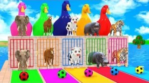 (Обучающее видео) Учите цвета с игрушками для детей