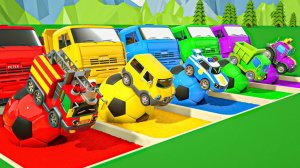 Детские мультфильмы про машинки - Мультфильм про КАМАЗИКИ - Детские мультики про машинки с песенками