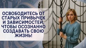 Освободитесь от старых привычек и зависимостей, чтобы осознанно создавать свою жизнь!